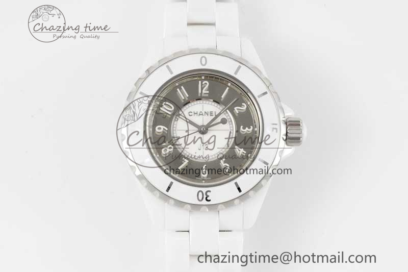 [EAST공장]샤넬 J13 33mm White Ceramic Mirror Numbers Dial on Bracelet Swiss Quartz