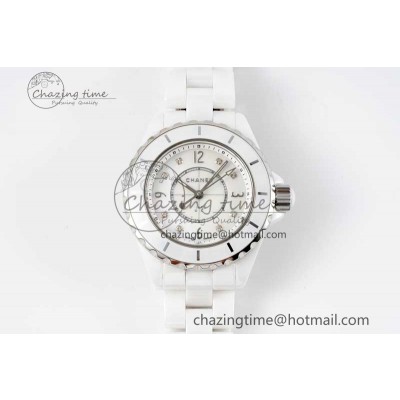 [EAST공장]샤넬 J13 33mm White Ceramic White MOP Dial on Bracelet Swiss Quartz