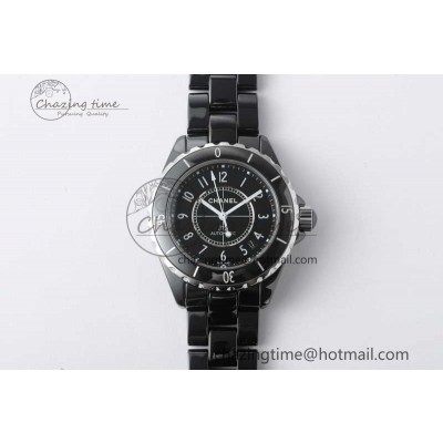 [EAST공장]샤넬 J13 38mm  Black Korea Ceramic Numeral Markers Dial on Bracelet A2892