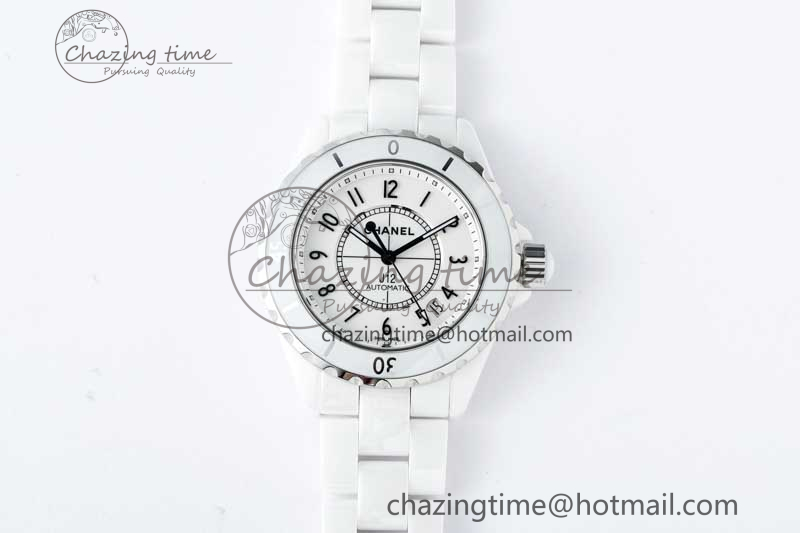[EAST공장]샤넬 J13 38mm White Korea Ceramic Numeral Markers Dial on Bracelet A2892