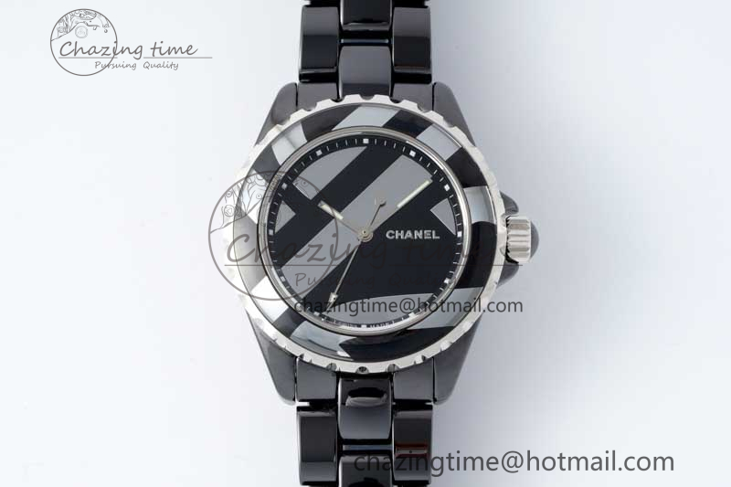 [EAST공장]샤넬 J13 38mm Black Korea Ceramic Stripe Dial on Bracelet A2892