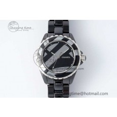 [EAST공장]샤넬 J13 38mm Black Korea Ceramic Stripe Dial on Bracelet A2892