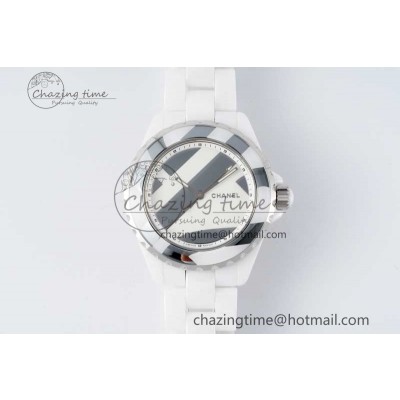 [EAST공장]샤넬 J13 38mm Korea Ceramic Stripe Dial on Bracelet A2892