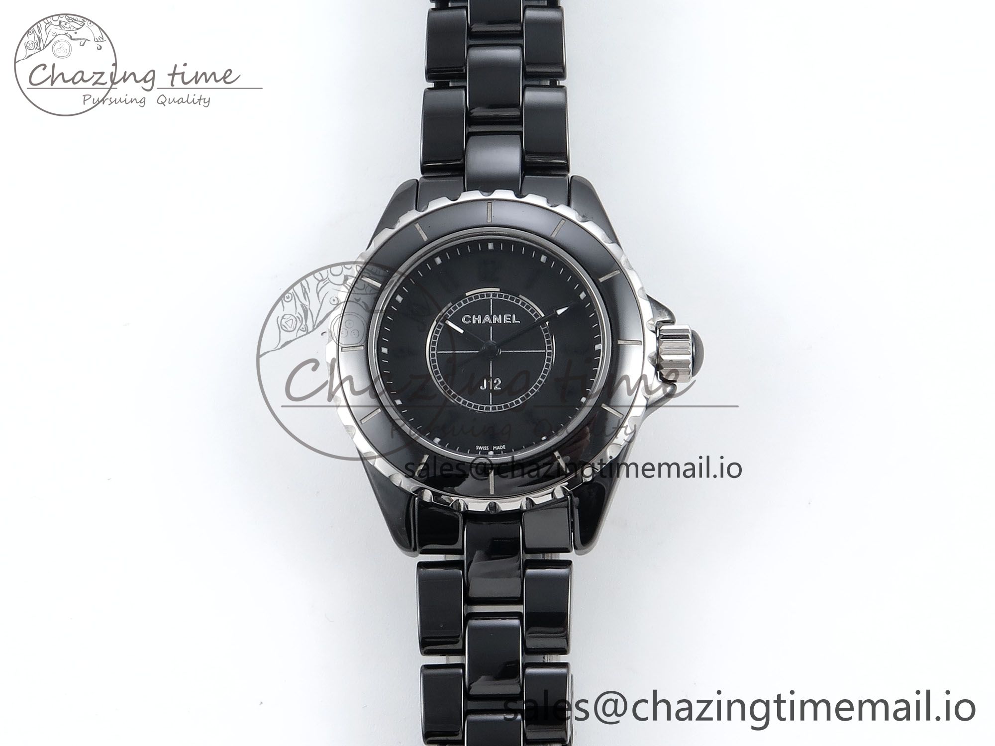 [EAST공장]샤넬 J13 38mm Black Ceramic Black Dial on Bracelet Swiss Quartz