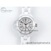 [EAST공장]샤넬 33mm White Ceramic  White Dial on Bracelet Swiss Quartz