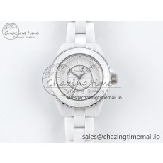 [EAST공장]샤넬 J13 33mm White Ceramic White Dial Numbers Makers on Bracelet Swiss Quartz