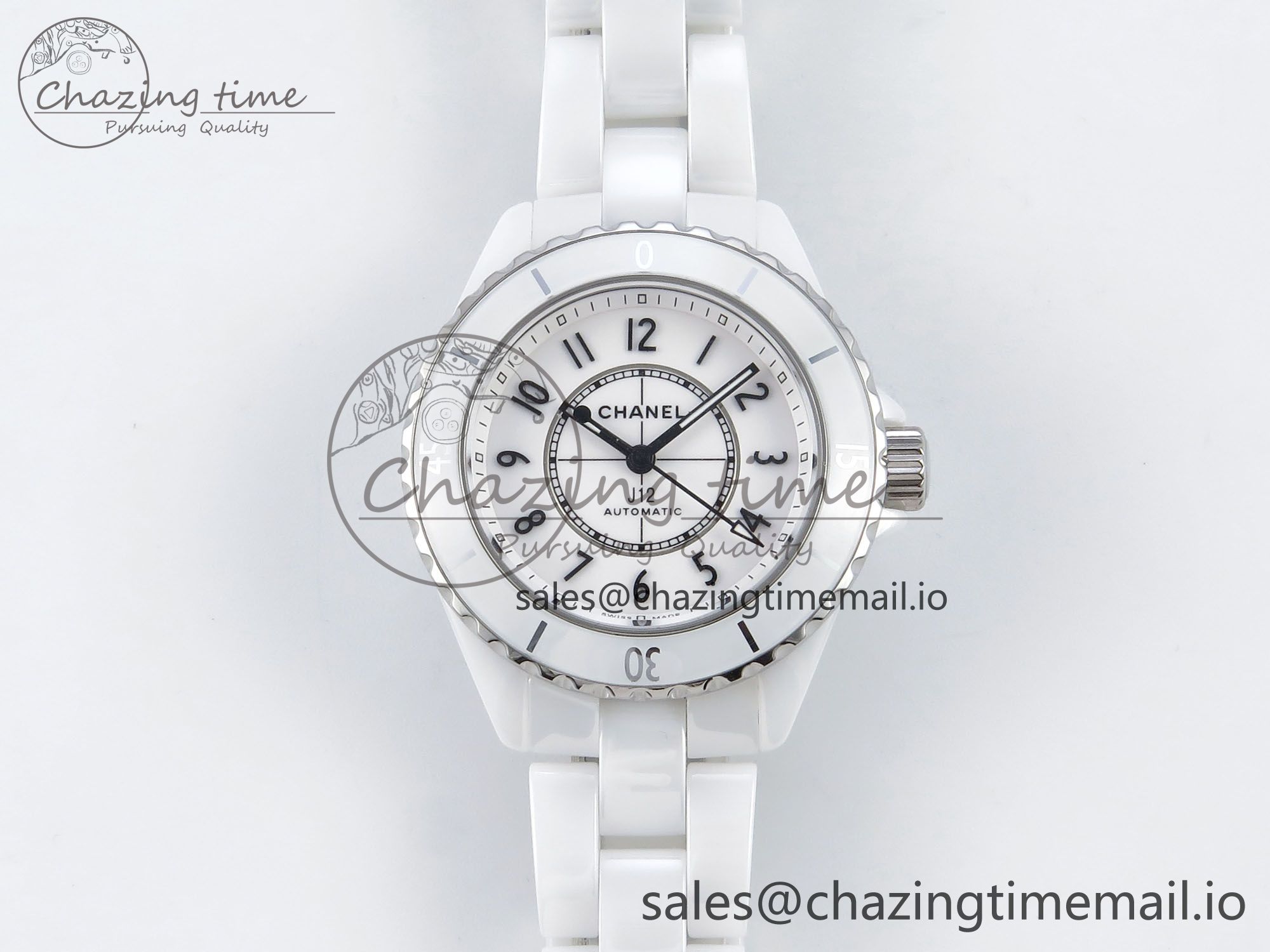 [EAST공장]샤넬 J13 33mm White Ceramic Numeral Markers Dial on Bracelet A12.1