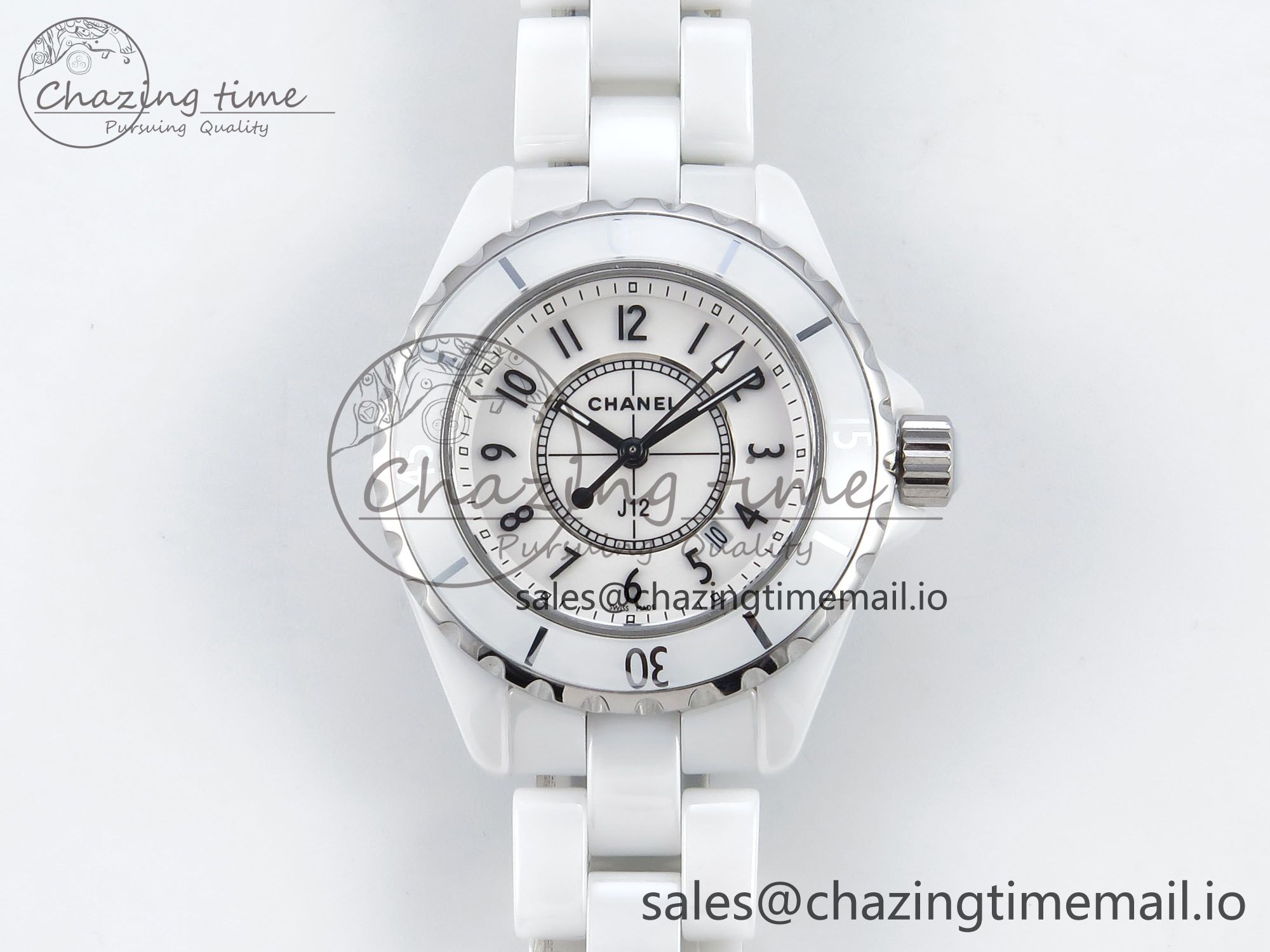 [EAST공장]샤넬 J13 38mm White Ceramic White Dial on Bracelet Swiss Quartz