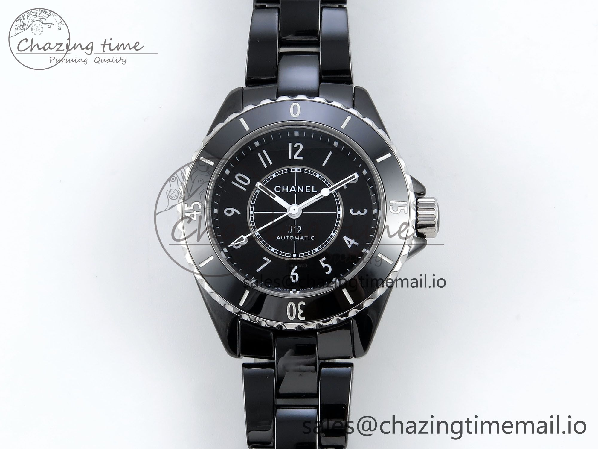 [EAST공장]샤넬 J13 33mm Black Korea Ceramic Numeral Markers Dial on Bracelet A12.1