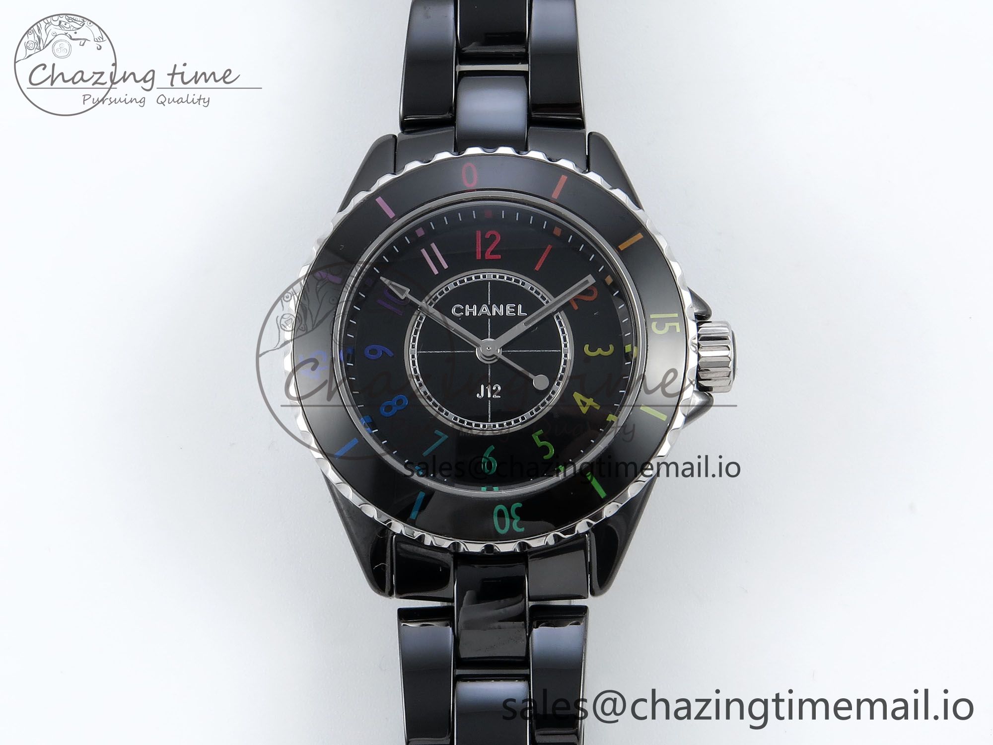 [EAST공장]샤넬 J13 33mm Rainbow Numeral Markers Dial on Bracelet Swiss Quartz