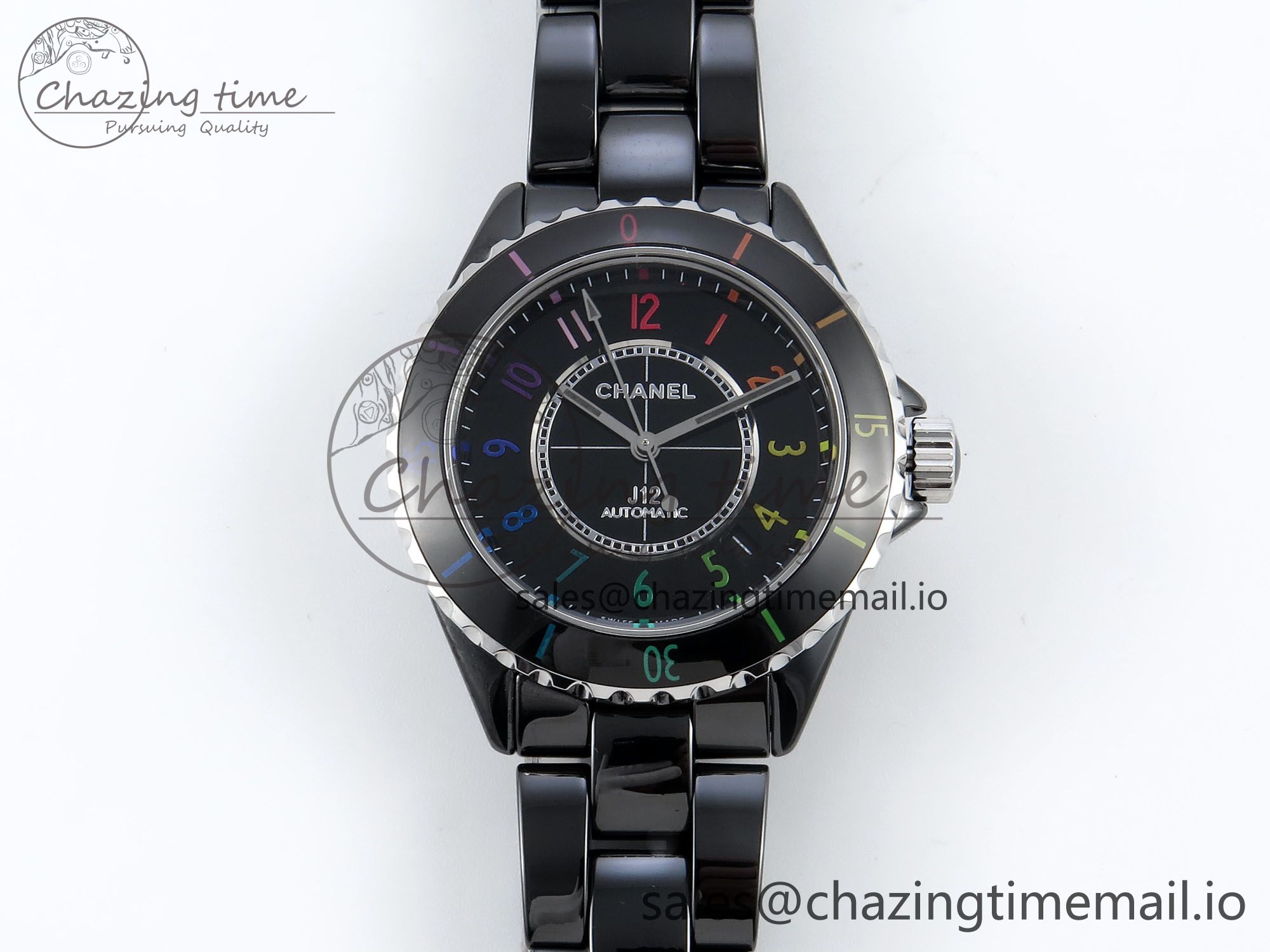 [EAST공장]샤넬 J13 33mm  Rainbow Numeral Markers Dial on Bracelet A12.1