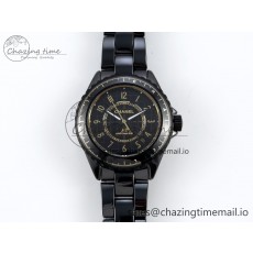 [EAST공장]샤넬 J13 33mm  Black/YG Plaid Dial on Bracelet A12.1