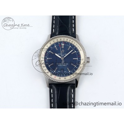 [TF공장]브라이틀링  Navitimer 1 SS 41mm White Bezel Blue Dial on Blue Leather Strap A2824