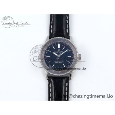 [TF공장]브라이틀링 Navitimer 1 SS 38mm Black Bezel Blue Dial on Black Leather Strap A2824