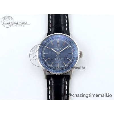 [TF공장]브라이틀링 Navitimer 1 SS 41mm  Blue Bezel Blue Dial on Black Leather Strap A2824