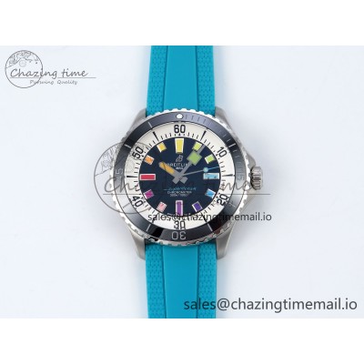 [TF공장]브라이틀링 SuperOcean Automatic 42 Black Dial on Blue Rubber Strap A2824