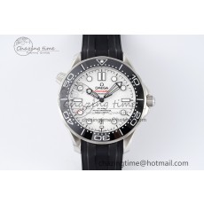 [ZF공장]오메가 Seamaster Diver 300M Black Ceramic White Dial on Black Rubber Strap A8800