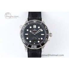 [ZF공장]오메가 Seamaster Diver 300M Black Ceramic Black Dial on Black Rubber Strap A8800
