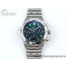 [TF공장]브라이틀링 Chronomat B01 42mm Green/Black Dial on SS Bracelet A7750