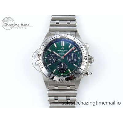[TF공장]브라이틀링 Chronomat B01 42mm Green/Black Dial on SS Bracelet A7750