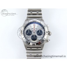 [TF공장]브라이틀링 Chronomat B01 42mm Silver/Black Dial on SS Bracelet A7750