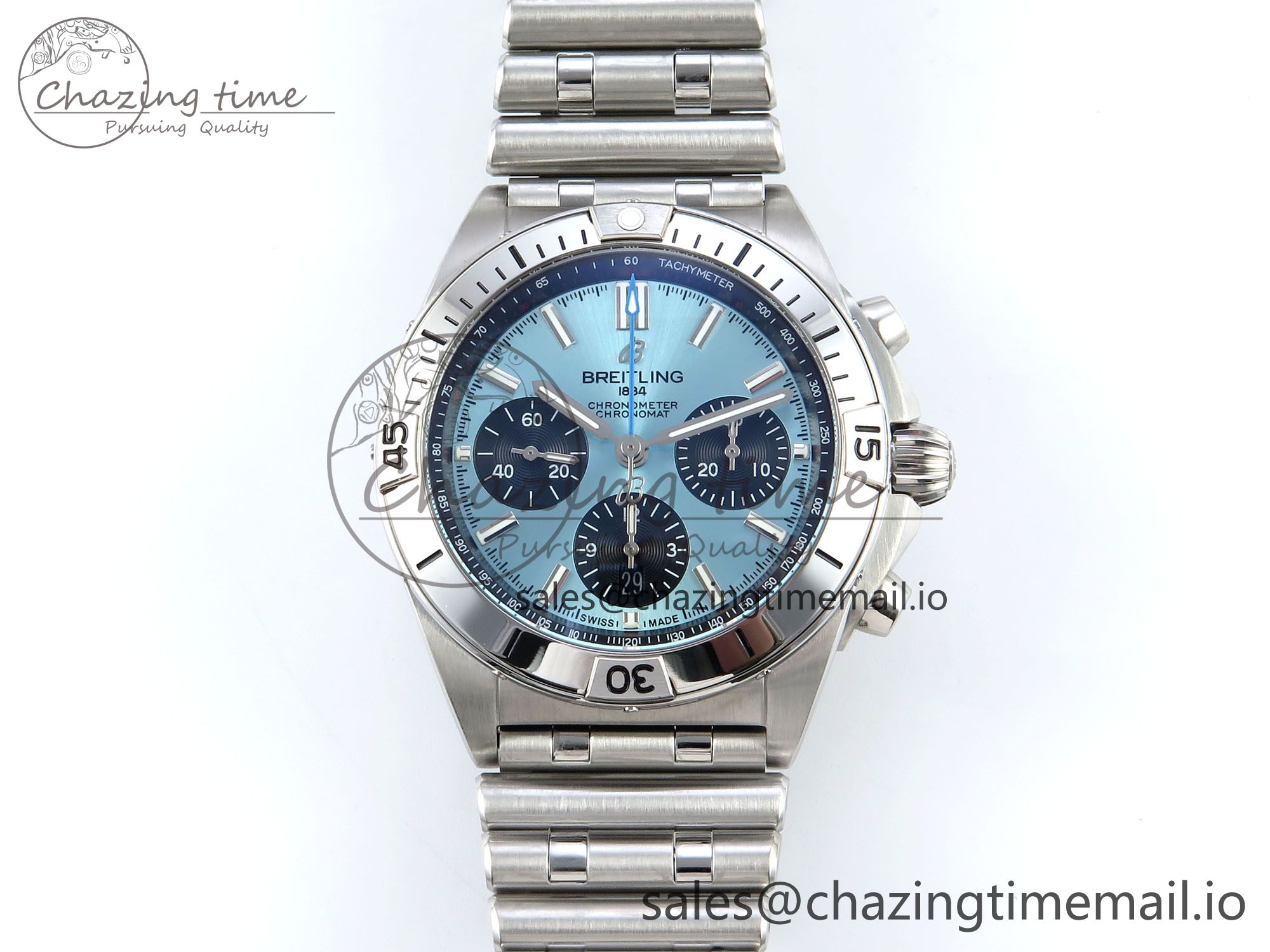 [TF공장]브라이틀링 Chronomat B01 42mm Blue/Black Dial on SS Bracelet A7750