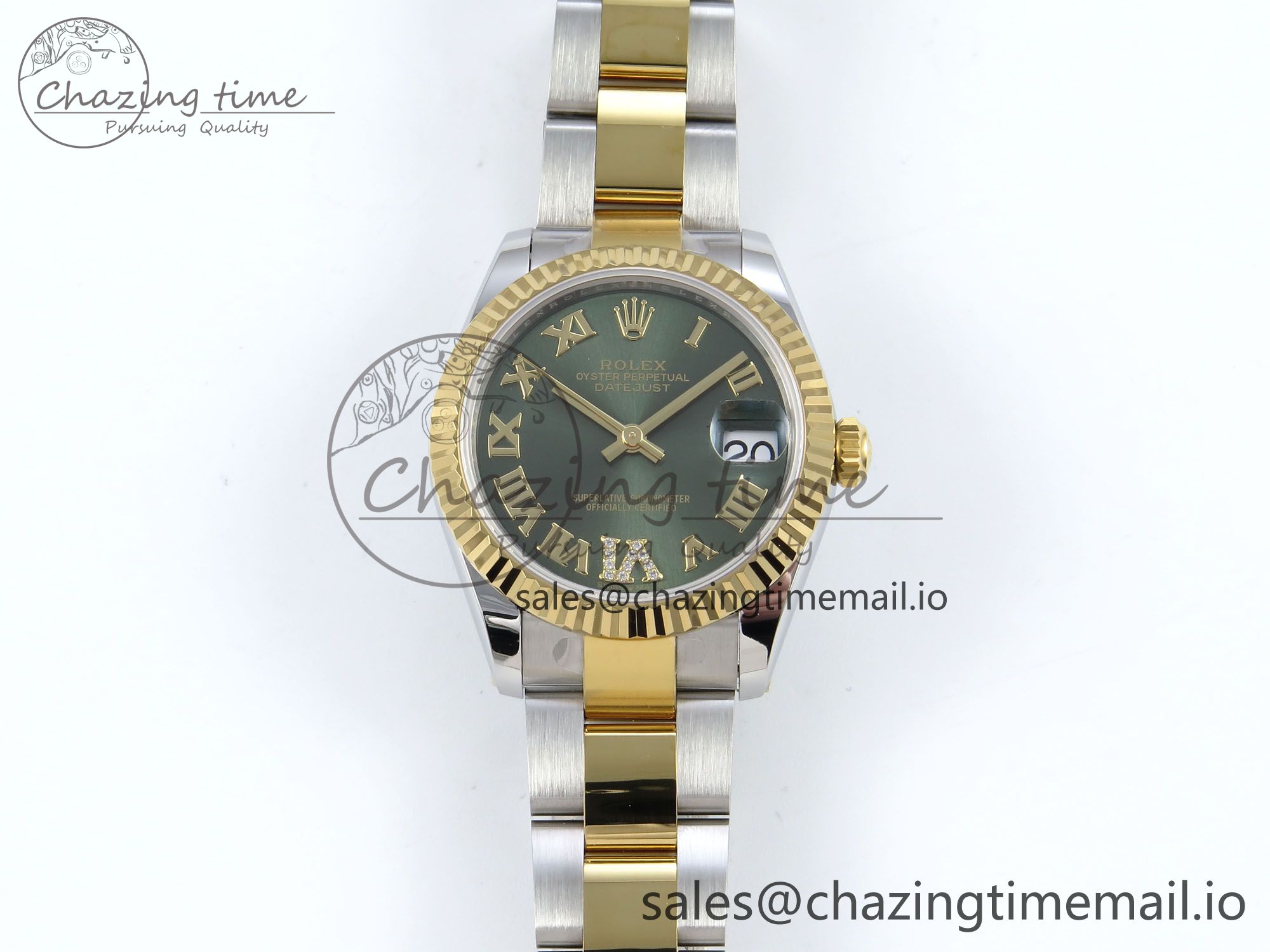 [AR공장]롤렉스 DateJust 31 278273  Roman Diamonds Dial on SS/YG Oyster Bracelet ETA 2688