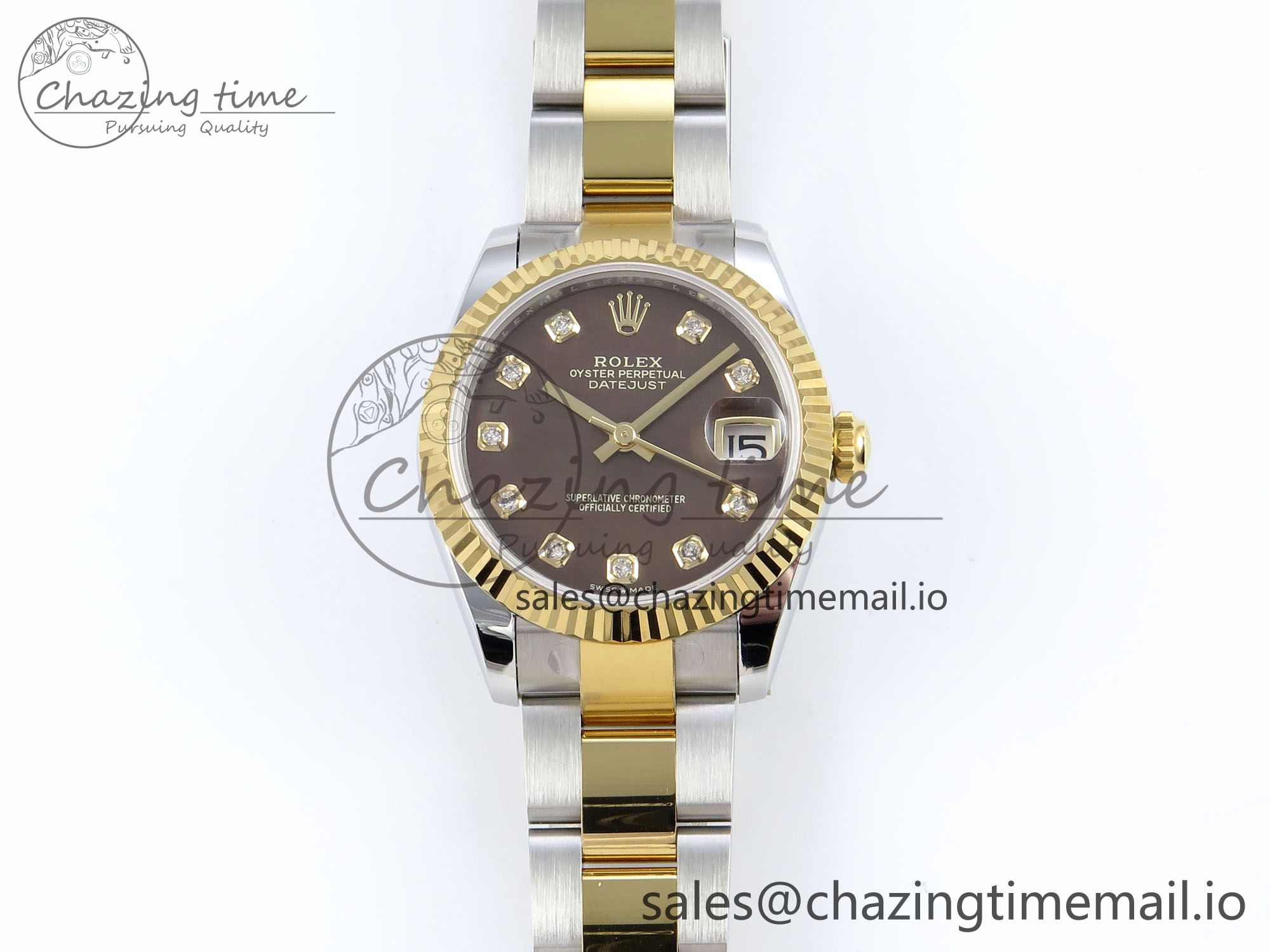 [AR공장]롤렉스 DateJust 31 278273 Brown Diamonds Dial on SS/YG Oyster Bracelet ETA 2688