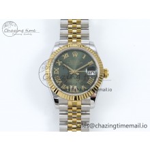 [AR공장]롤렉스 DateJust 31 278273 Green Roman Diamonds Dial on SS/YG Jubilee Bracelet ETA 2688