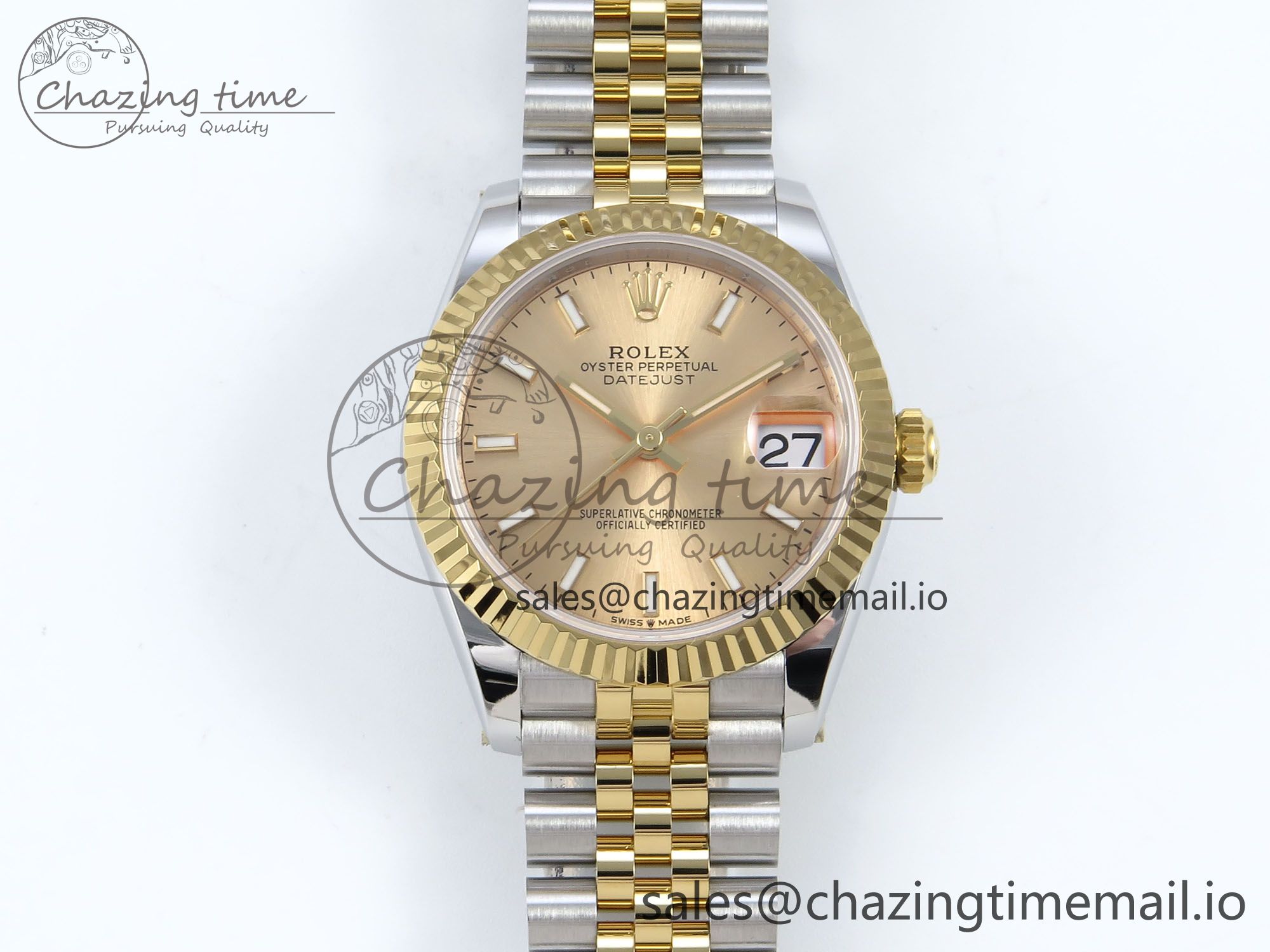 [AR공장]롤렉스 DateJust 31 278273 YG Dial Stick Marker on SS/YG Jubilee Bracelet ETA 2688