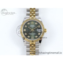 [AR공장]롤렉스 DateJust 31 278383 Green Diamonds Dial on SS/YG Jubilee Bracelet ETA 2688