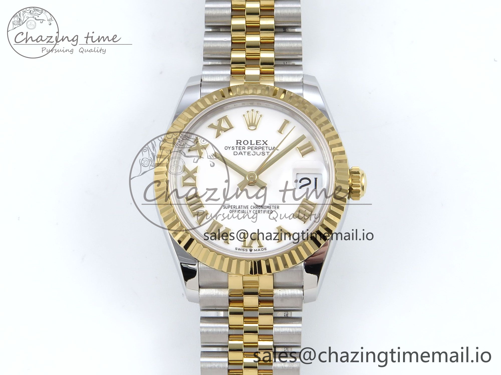 [AR공장]롤렉스 DateJust 31 278273 White Roman Dial on SS/YG Jubilee Bracelet ETA 2688