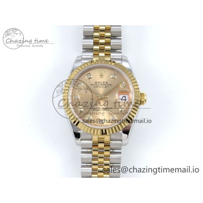 [AR공장]롤렉스 DateJust 31 278273 YG Diamonds Dial on SS/YG Jubilee Bracelet ETA 2688