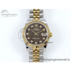 [AR공장]롤렉스 DateJust 31 278273  Brown Diamonds Dial on SS/YG Jubilee Bracelet ETA 2688