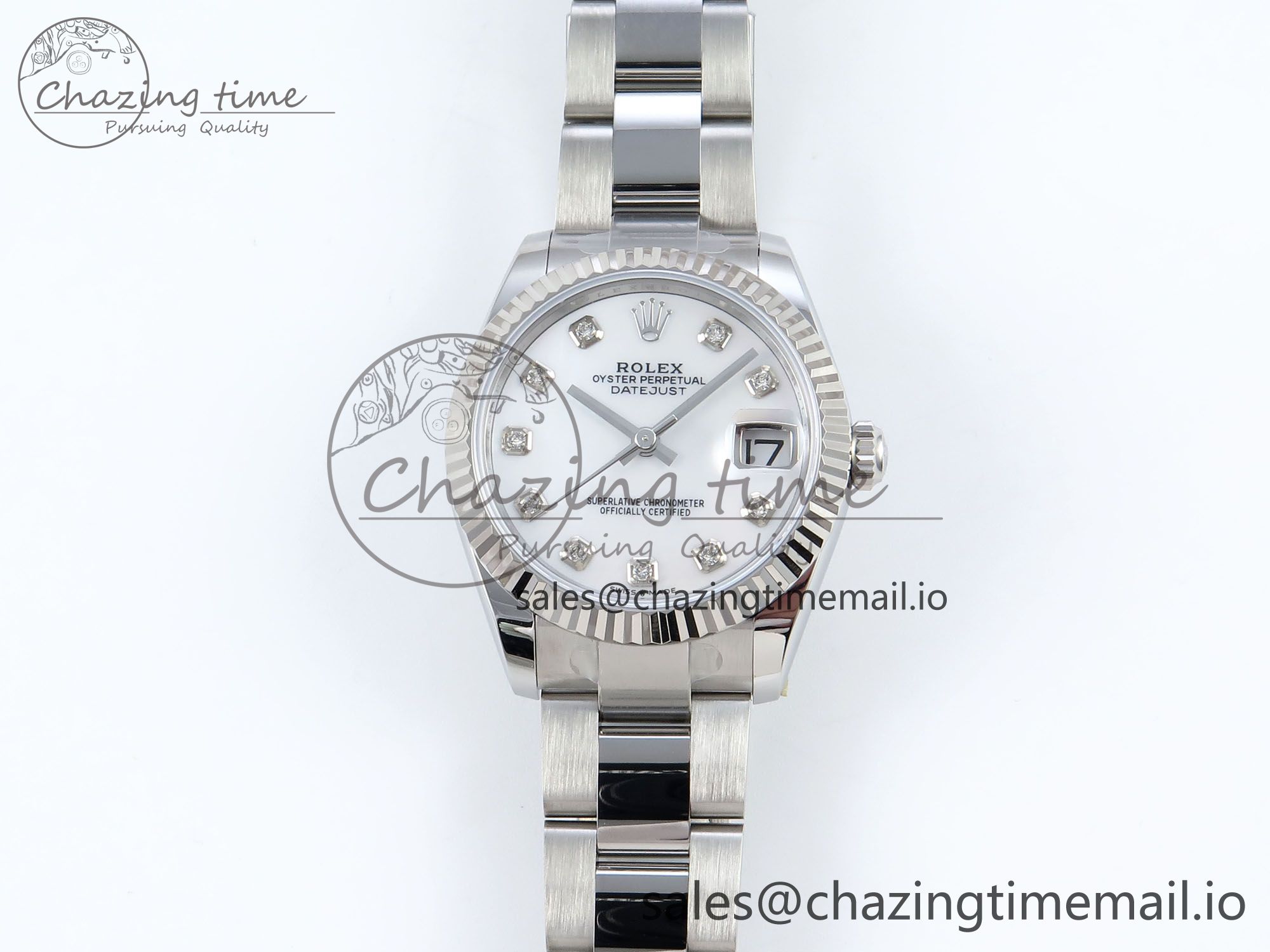[AR공장]롤렉스 DateJust 31 278274 Steel White MOP Diamonds Dial on SS Oyster Bracelet ETA 2688