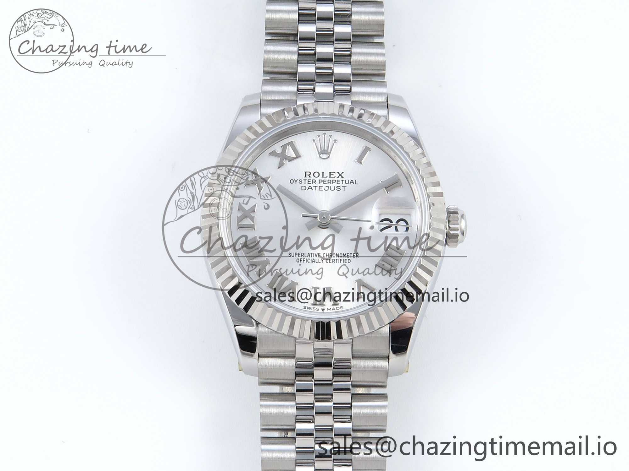 [AR공장]롤렉스 DateJust 31 278274 Steel Silver Roman Diamonds Dial on SS Jubilee Bracelet ETA 2688
