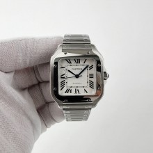 [BV공장]까르띠에 산토스 35mm White Dial on SS SmartLinks Bracelet MIYOTA 9015
