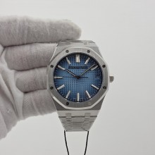 [ZF공장]오데마피게로얄 오크 41mm 15510BC SS 스모크 블루 크리스털 다이얼, SA4302 슈퍼 클론 V3